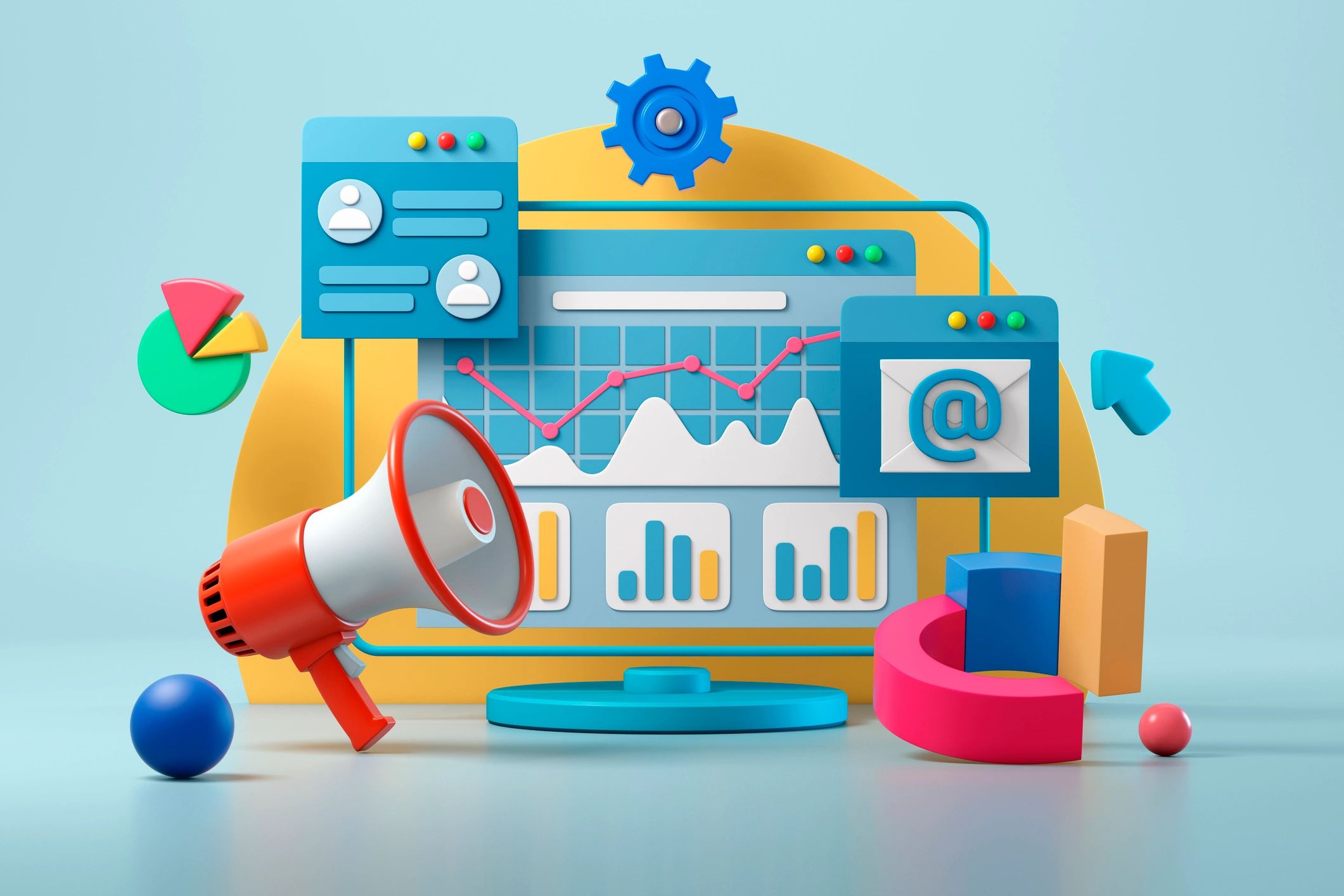 branding digital marketing concept
